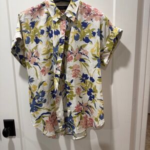 Lauren floral linen shirt in LG